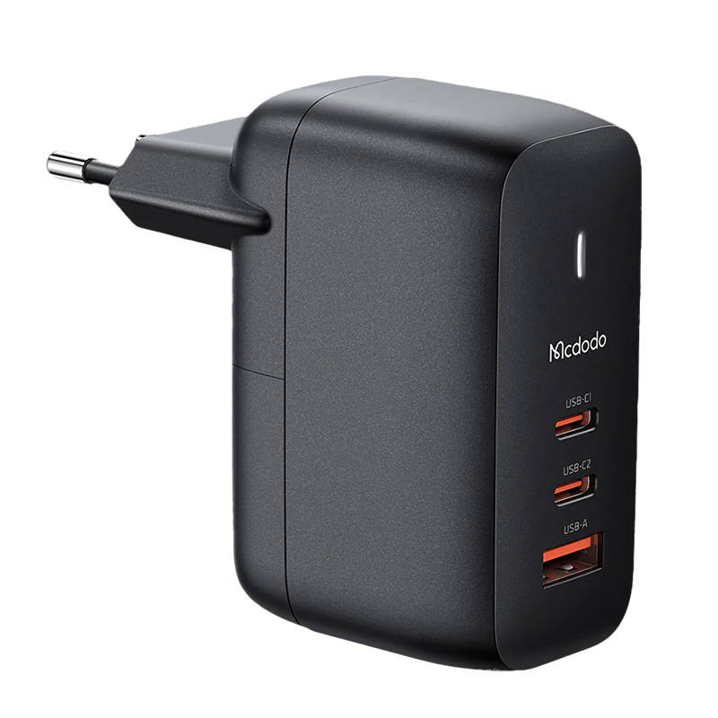 GaN 65W punjač Mcdodo CH-0291 2x USB-C, USB-A (crni)