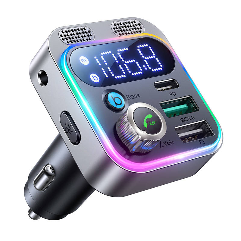 FM transmiter za Joyroom JR-CL16, USB + USB-C, 48W (crni)