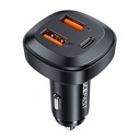 Auto punjač Acefast B9, 66W, 2x USB + USB-C (crni)