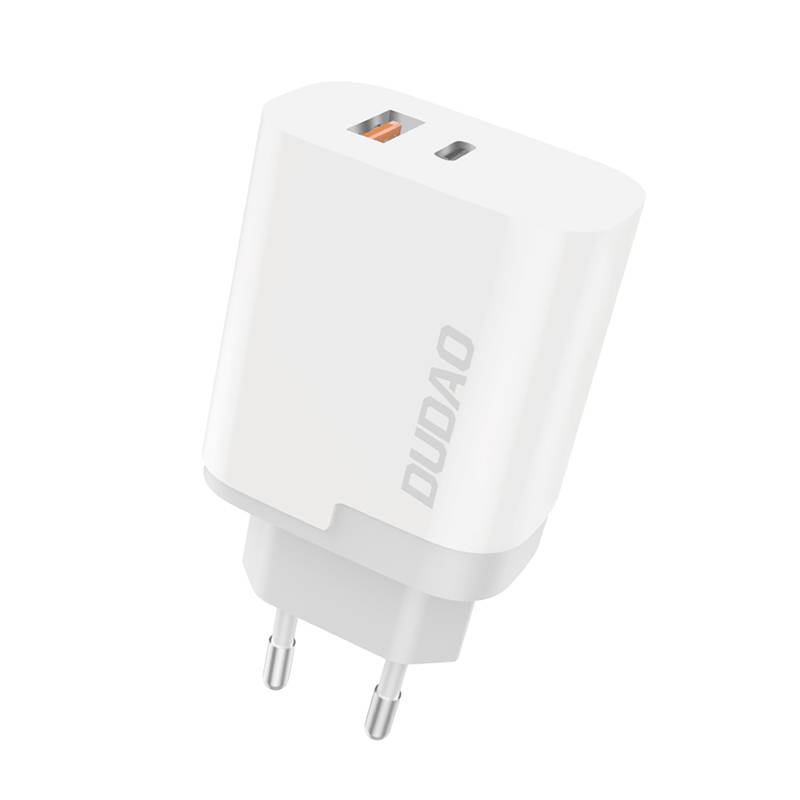 Punjač Dudao A6XSEU USB + USB-C, 22.5W (bijeli)