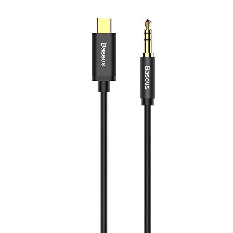 Baseus Yiven Audio kabel USB-C na mini priključak 3,5 mm, 1,2 m (crni)