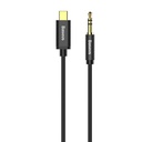 Baseus Yiven Audio kabel USB-C na mini priključak 3,5 mm, 1,2 m (crni) (paket od 5 komada)