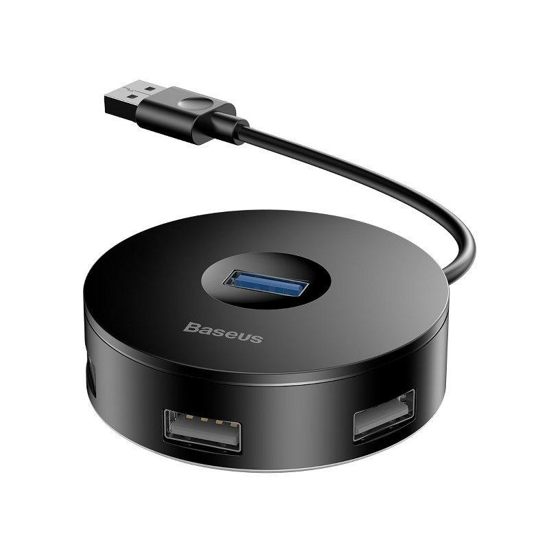 Baseus Hub 4u1 USB na USB 3.0 + 3x USB 2.0 15 cm (crni)