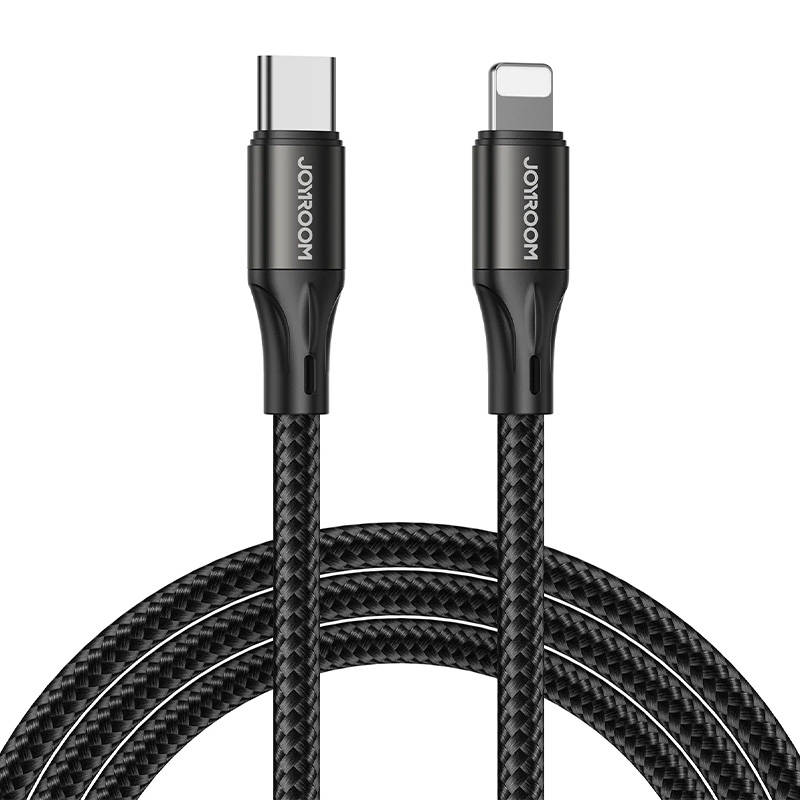 USB-C kabel za Lightning Joyroom S-2024N1-PD 20W 2m (crni) (paket od 5 komada)