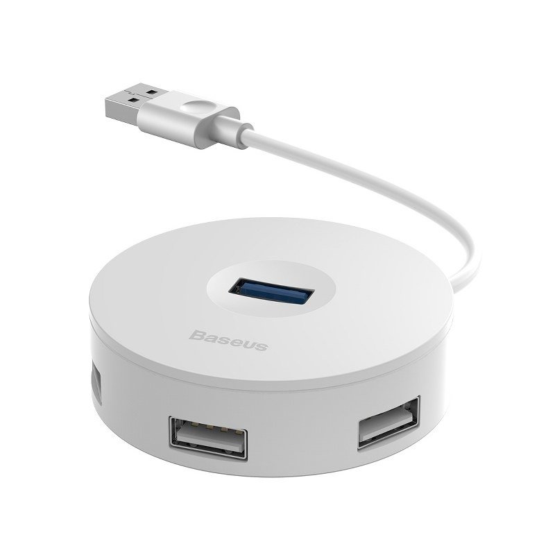 Baseus Hub 4u1 USB na USB 3.0 + 3x USB 2.0 15 cm (bijeli)