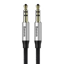 Baseus Yiven audio kabel mini jack 3,5mm AUX, 1m (crna+srebrna) (paket od 5 komada)