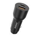 Auto punjač Dudao TGR1, USB + USB-C, PD 22.5W (crni)