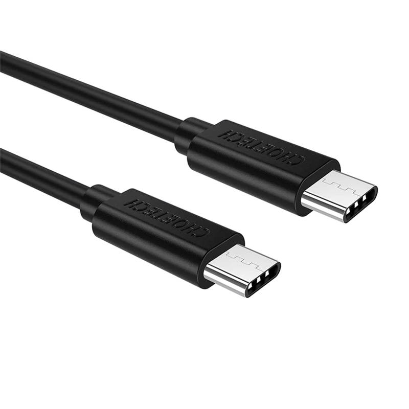 USB-C na USB-C kabel Choetech CC0001, 0,5 m (crni) (paket od 5 komada)