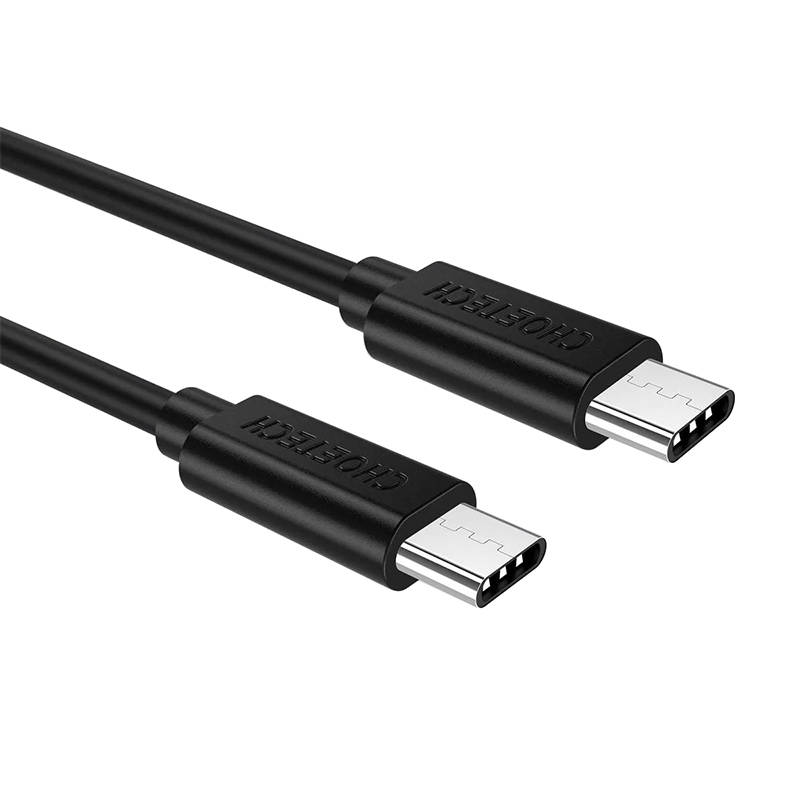 USB-C na USB-C kabel Choetech, 1m (crni)