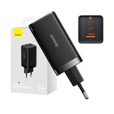 Zidni punjač Baseus GaN5 Pro 2xUSB-C + USB, 65W (crni)