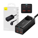 Baseus GaN3 Pro zidni punjač / Powerstrip 2xUSB + 2xUSB-C + AC, 100W (crni)