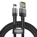 Baseus Cafule dvostrani USB Lightning kabel 1.5A 2m (sivo+crno)