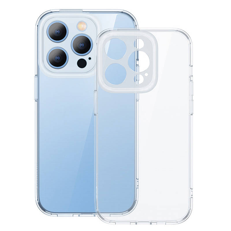 Baseus Illusion Transparent Case, okviri leća, set kaljenog stakla za iPhone 14 Pro