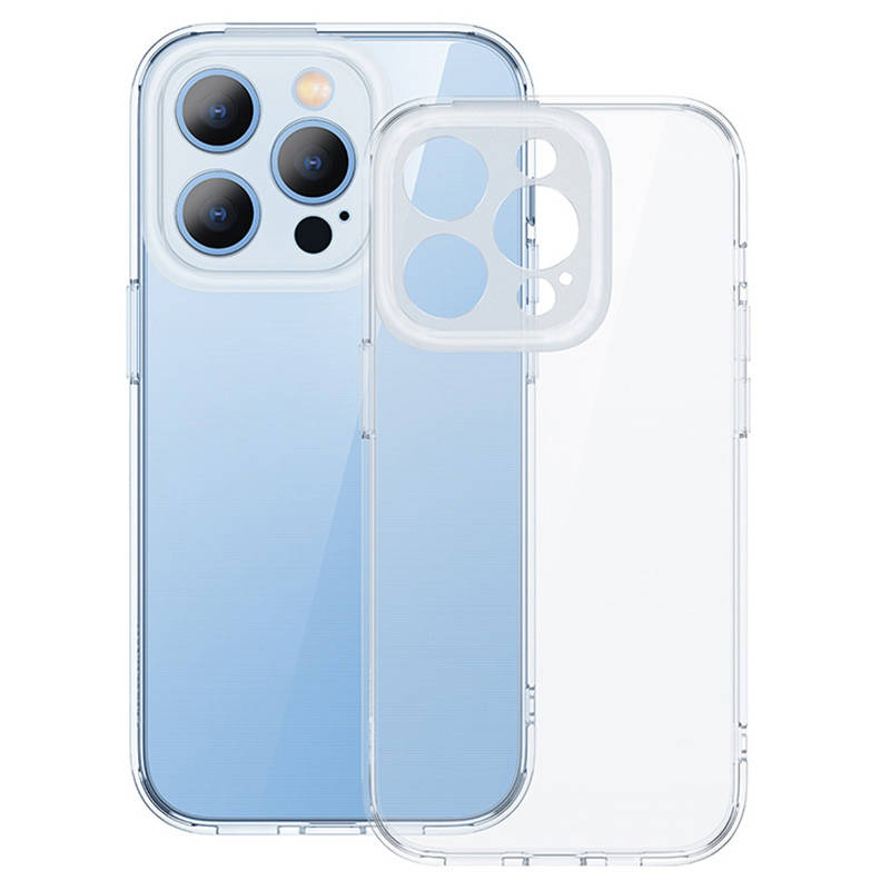 Baseus Illusion Transparent Case, okviri leća, set kaljenog stakla za iPhone 14 Pro Max