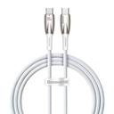 USB-C kabel za USB-C Baseus Glimmer Series, 100 W, 1 m (bijeli) (paket od 5 komada)