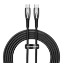 USB-C kabel za USB-C Baseus Glimmer Series, 100 W, 2 m (crni) (paket od 5 komada)