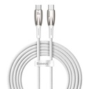 USB-C kabel za USB-C Baseus Glimmer Series, 100 W, 2 m (bijeli)