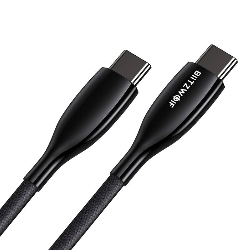 USB-C na USB-C kabel BlitzWolf BW-TC24, 100W, 5A, 0,9m (crni)