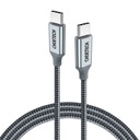 Kabel USB-C do USB-C Choetech, PD 100W 1.8m (siv)