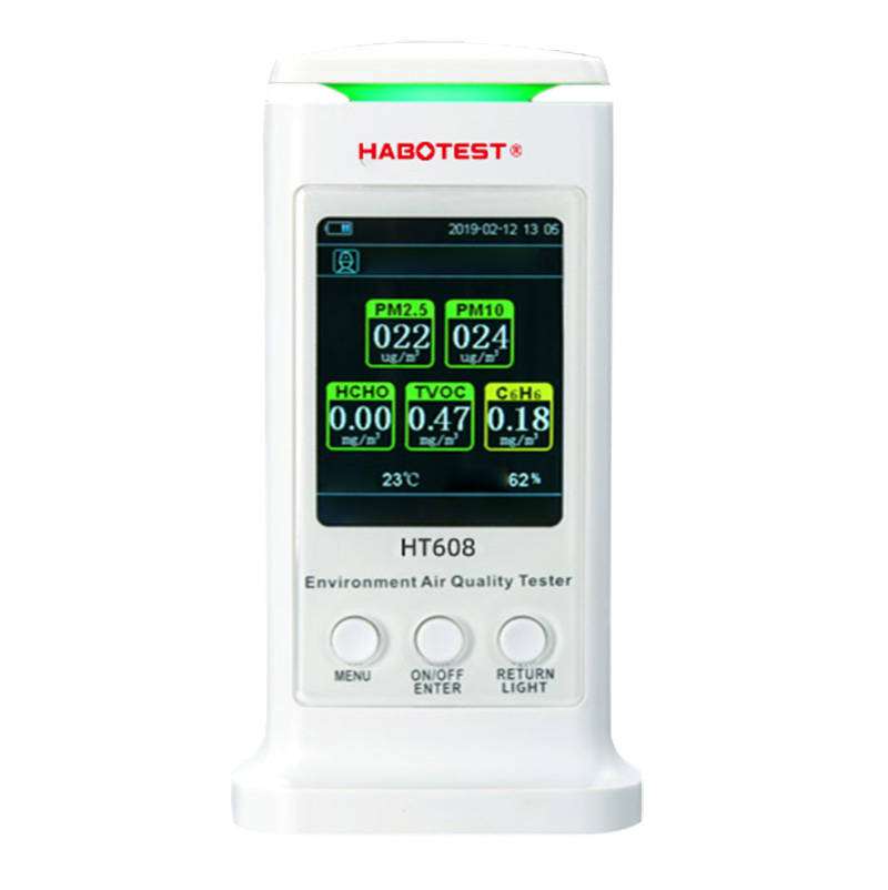 Inteligentni detektor kvalitete zraka Habotest HT608, PM 2.5, PM10, benzen