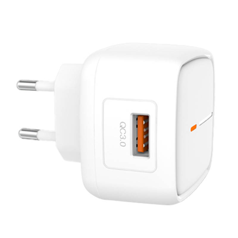 Zidni punjač XO L59, 1x USB, 18W, Quick Charge 3.0 (bijeli)