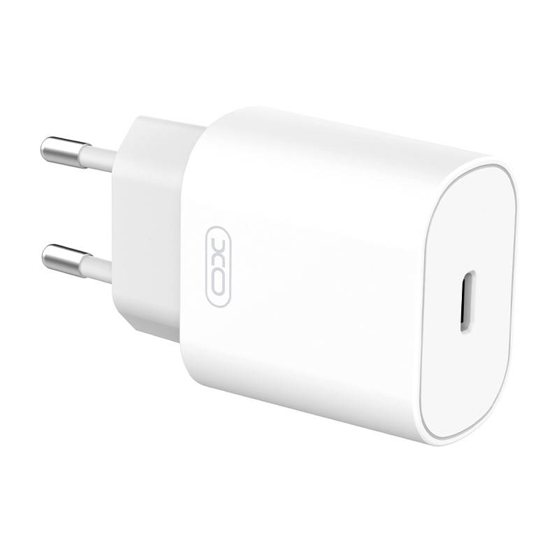 Zidni punjač XO L91, USB-C, 25W + USB-C na Lightning kabel (bijeli)