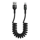 USB na Lightning kabel, Mcdodo CA-6410, opruga, 1,8 m (crna) (paket od 5 komada)