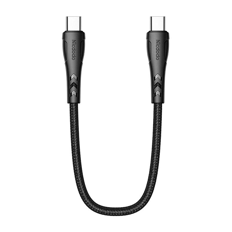 USB-C na USB-C kabel Mcdodo CA-7640, PD 60W, 0,2 m (crni) (paket od 5 komada)