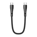 USB-C na USB-C kabel Mcdodo CA-7640, PD 60W, 0,2 m (crni) (paket od 5 komada)