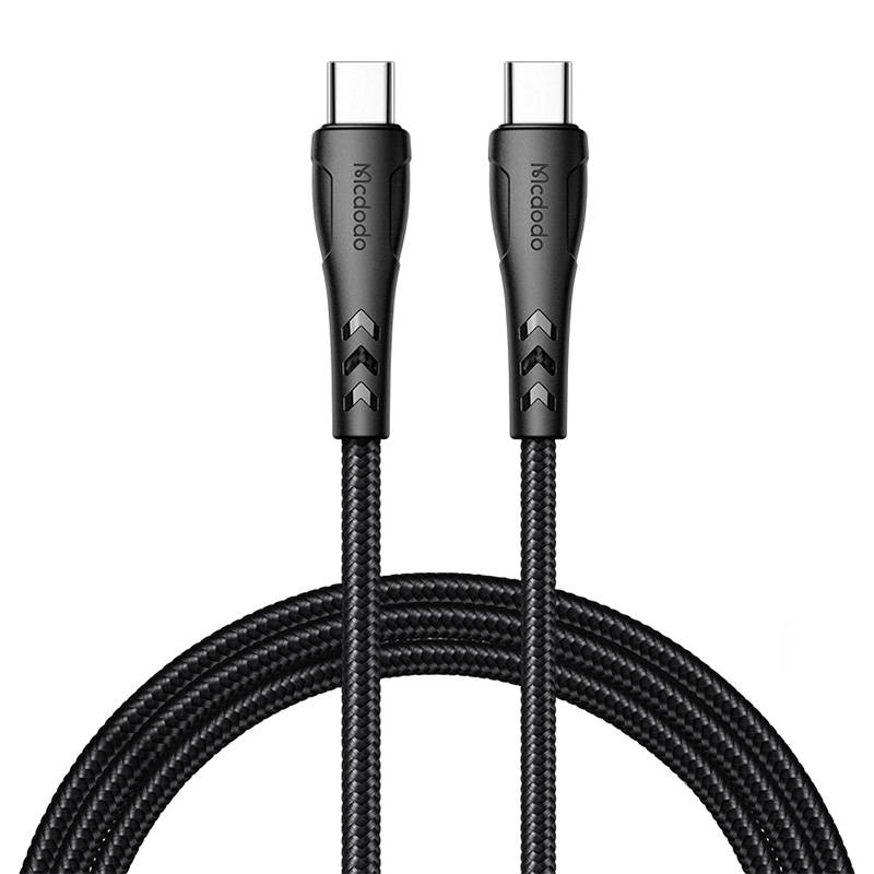 USB-C na USB-C kabel Mcdodo CA-7641, PD 60W, 1,2 m (crni) (paket od 5 komada)