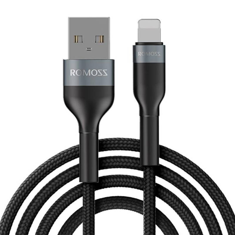 USB kabel za Lightning Romoss CB12B 2.4A 1m (crni)