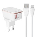 Zidni punjač A1204Q 18W + Lightning kabel