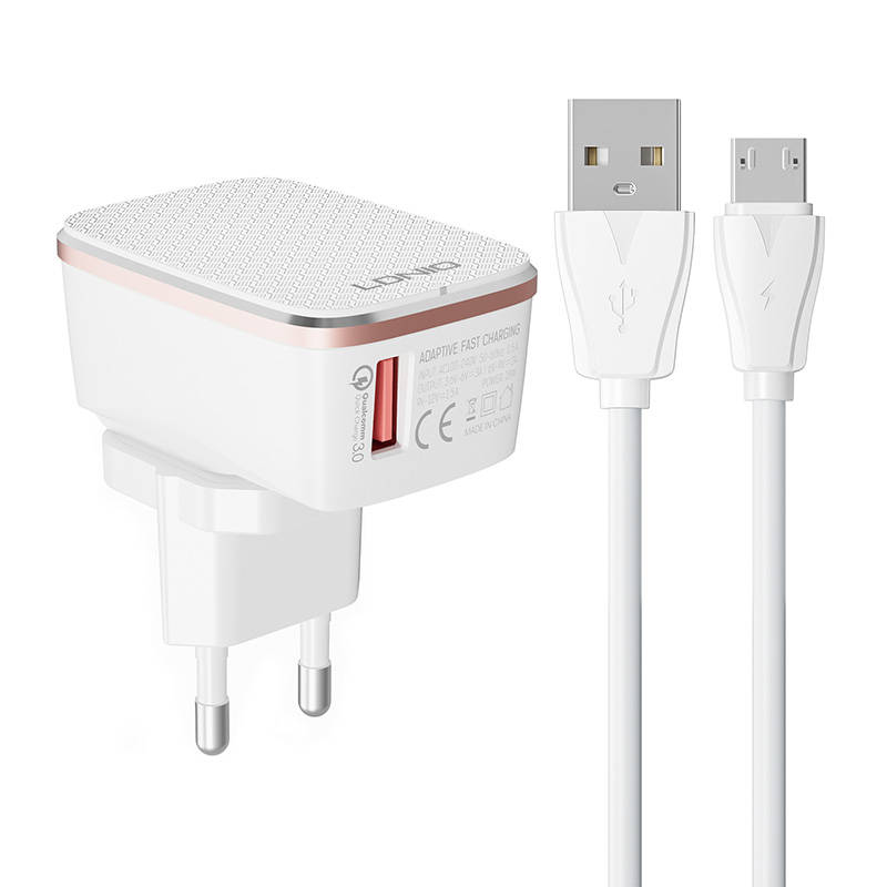 Zidni punjač LDNIO A1204Q 18W + Micro USB kabel