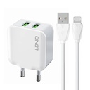 Zidni punjač LDNIO A2201 2USB + Lightning kabel