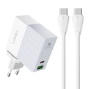 Zidni punjač LDNIO A2620C USB, USB-C 65W + USB-C - USB-C kabel