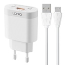 Zidni punjač LDNIO A303Q USB 18W + MicroUSB kabel