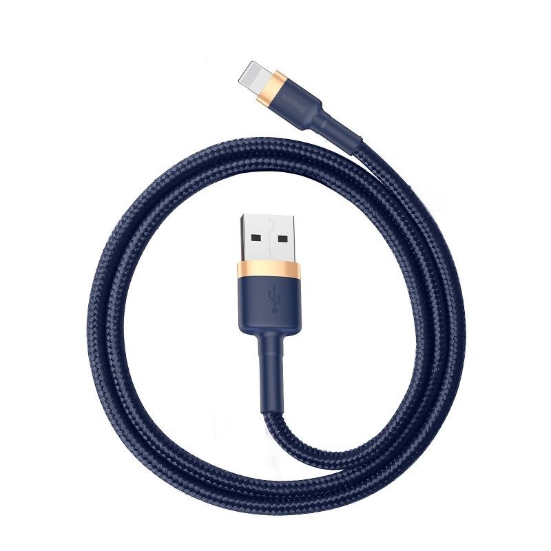 Baseus Cafule Lightning kabel 1.5A 2m (zlatni+tamno plavi)