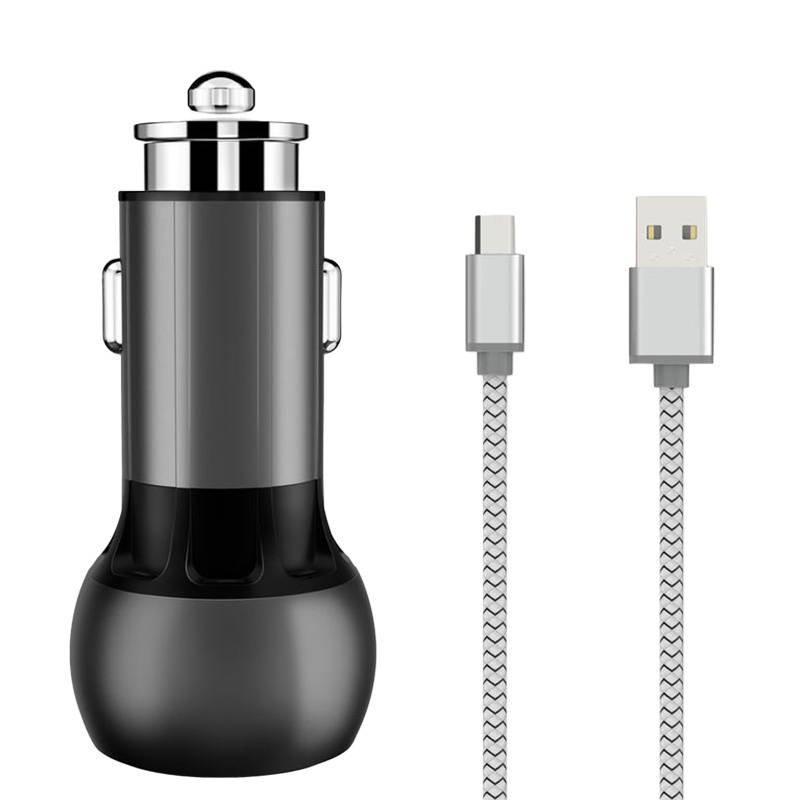 LDNIO C503Q 2USB auto punjač + USB-C kabel