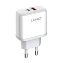 Zidni punjač LDNIO A2526C USB, USB-C 45W + USB-C - USB-C kabel