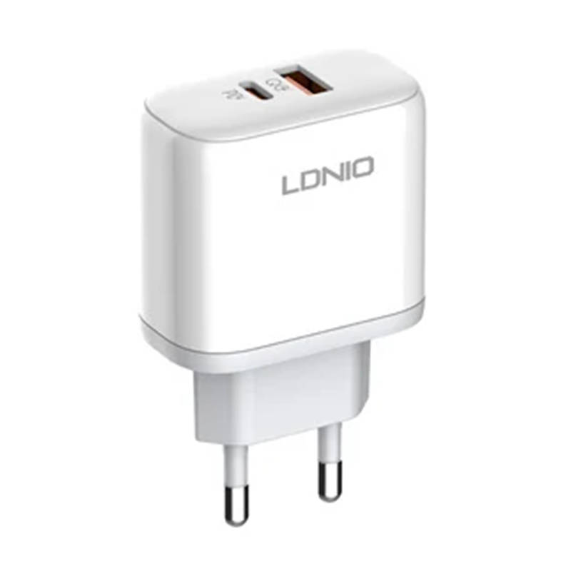 Zidni punjač LDNIO A2526C USB, USB-C 45W + Lightning kabel