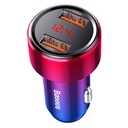 Baseus Magic auto punjač 2x USB QC 3.0 45W (crveni+plavi)