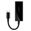 Vanjski Gigabit Ethernet adapter USB-C muški UGREEN (crni)