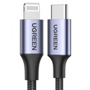 Kabel Lightning na USB-C UGREEN PD 3A US304, 1.5m