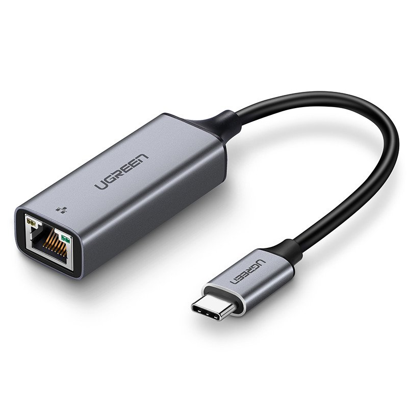 Adapter UGREEN s USB-C - RJ45 konektorima, Gigabit Ethernet (sivo)