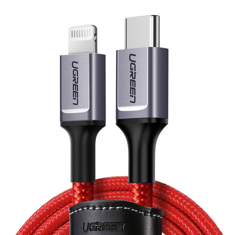 Kabel USB-C na Lightning UGREEN 1m (crveni)