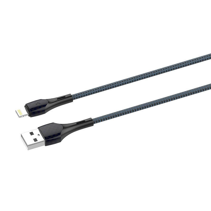 LDNIO LS521, 1m USB - Lightning kabel (sivo-plavi)