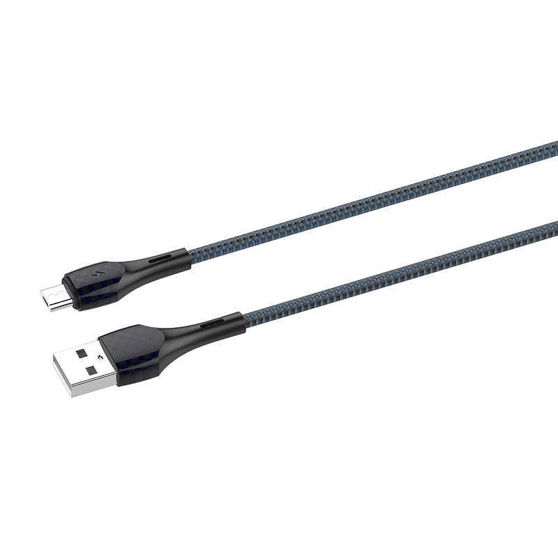 LDNIO LS521 1m USB - mikro USB kabel (sivo-plavi)