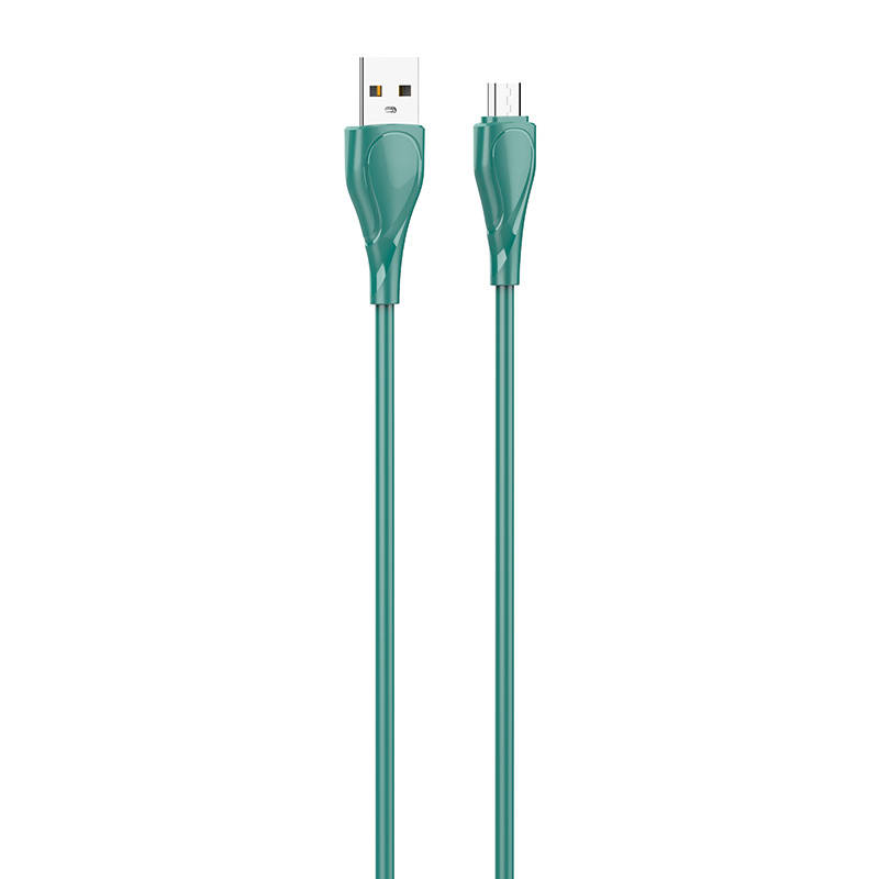 LDNIO LS611 USB - Micro USB 1m, 30W kabel (zeleni)