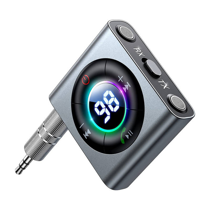 Bluetooth 5.3 AUX odašiljač/prijemnik Joyroom JR-CB1 (siva)