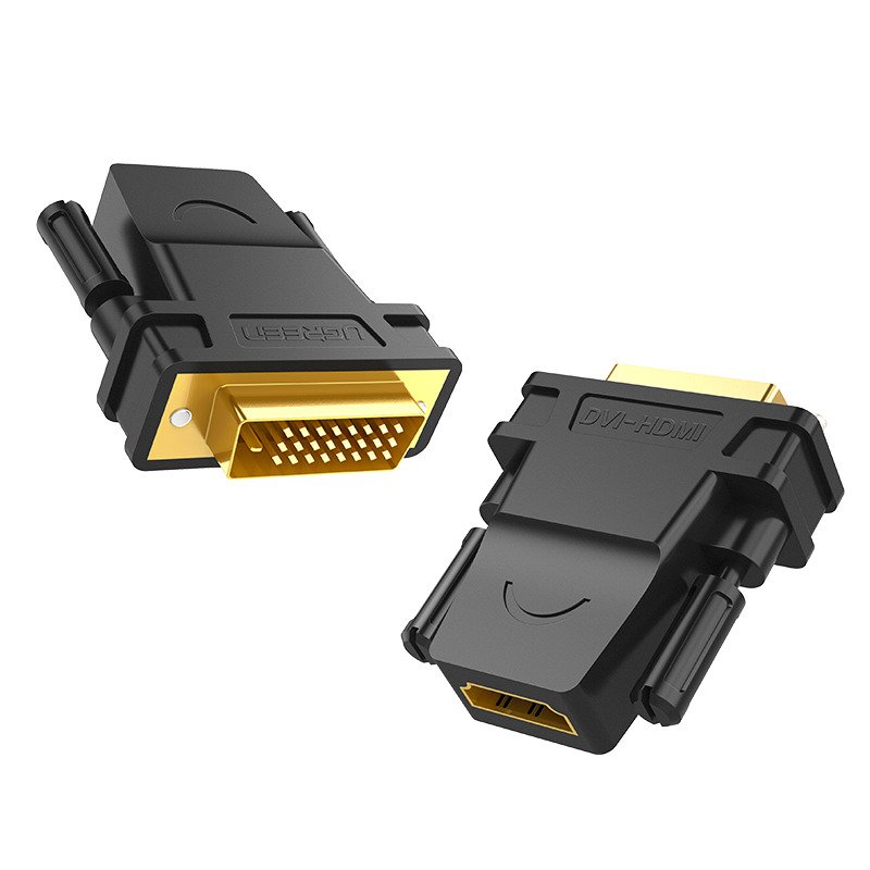 Adapter DVI - HDMI UGREEN Full HD (crni) (paket od 5 komada)